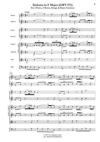 Sinfonia in F major (GWV 571)
