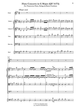 Flute Concerto in G Major (QV 5:173)