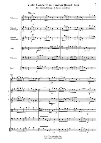 Violin Concerto in B minor (DouT 124)