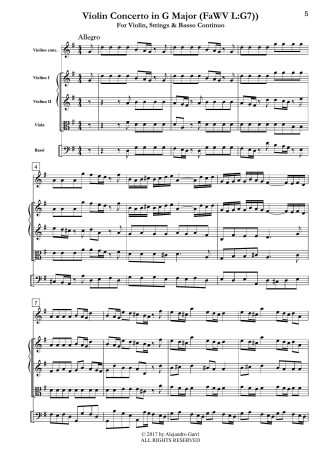 Violin Concerto in G Major (FaWV L:G7)