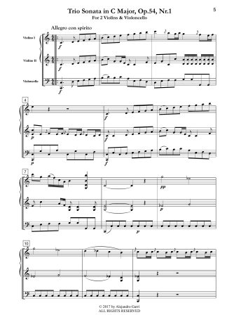 Trio Sonata in C Major, Op.54, Nr.1