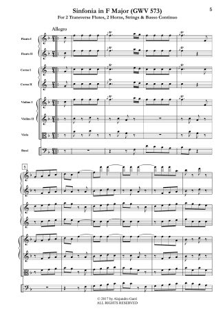 Sinfonia in F Major (GWV 573)