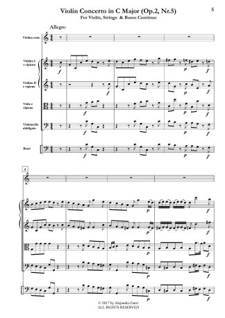 Violin Concerto in C Major(Op.2, Nr.5)