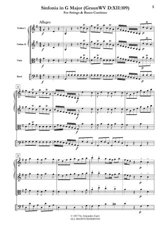 Sinfonia in G Major (GraunWV D:XII:109)