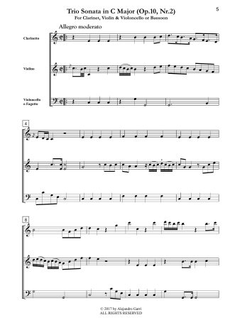 Trio Sonata in C Major (Op.10, Nr.2)