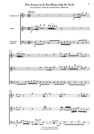 Trio Sonata in B-flat Major (Op.10, Nr.5)