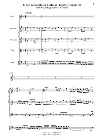 Oboe Concerto in F Major (KapM Jiranek 15)