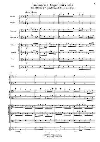 Sinfonia in F Major (GWV 574)
