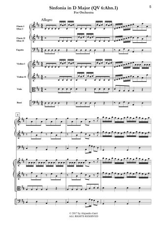 Sinfonia in D Major (QV 6:Anh.1)