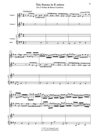 Trio Sonata in E minor