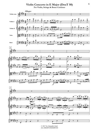 Violin Concerto in E Major (DouT 50)