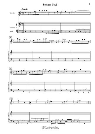 Four Recorder Sonatas, Volume Nr.1 (Nr.1 Sonata in C Major, Nr.2 Sonata in F Major)