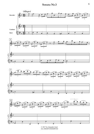 4 Recorder Sonatas, Volume Nr.2 (Nr.3 Sonata in F Major, Nr.4 Sonata in B-flat Major)