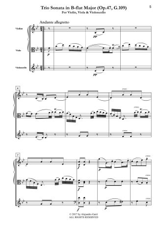 Trio Sonata in B-flat Major, (Op.47, G.109)