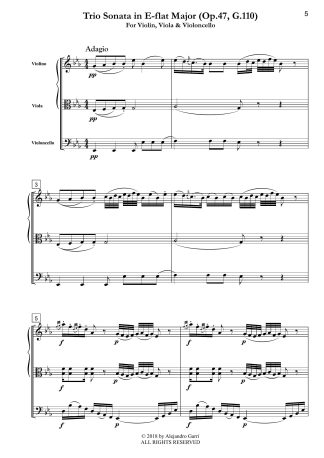 Trio Sonata in E-flat Major, (Op.47, G.110)