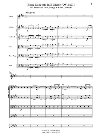 Flute Concerto in E Major (QV 5:107)
