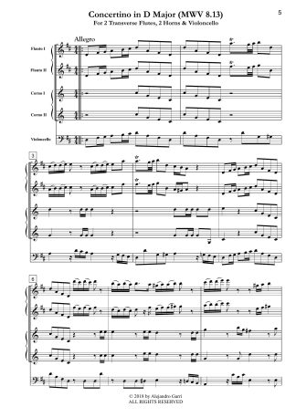 Concertino in D Major (MWV 8.13)