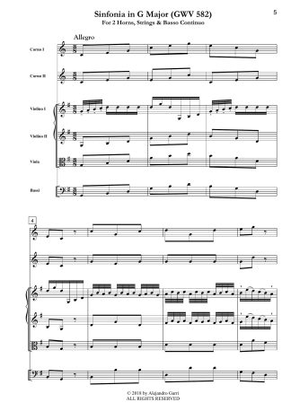Sinfonia in G Major (GWV 582)