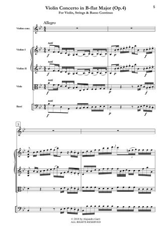 Violin Concerto in B-flat Major (Op.4)