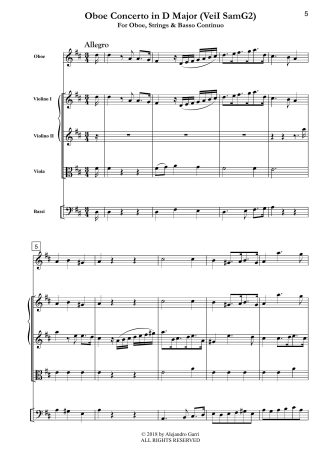 Oboe Concerto in D Major (VeiI SamG2)