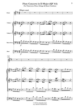Flute Concerto in D Major, (QV 4:1)