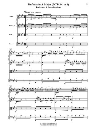 Sinfonia in A Major (DTB 3/1 A 4)