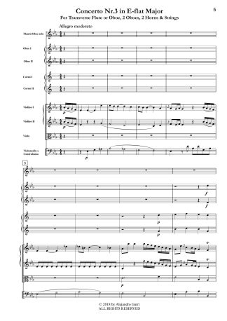 Concerto Nr.3 in E-flat Major (W.V2e:Eb1)