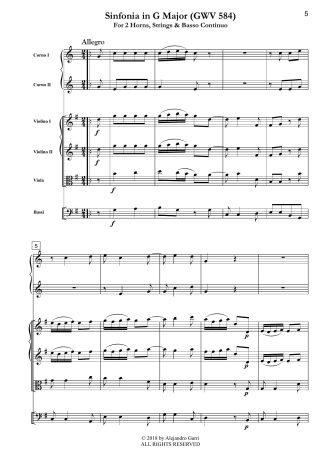 Sinfonia in G Major (GWV 584)