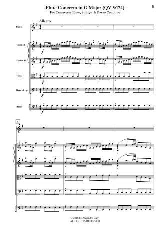 Flute Concerto in G Major, (QV 5:174)