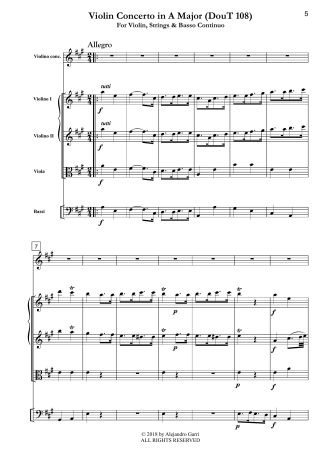 Violin Concerto in A Major (DouT 108)