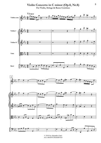 Violin Concerto in C minor (Op.8, Nr.8)