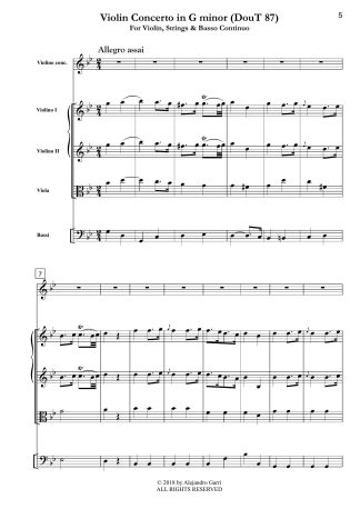 Violin Concerto in G minor (DouT 87)