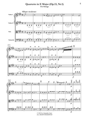 String Quartet in E Major (Op.13, Nr.1)