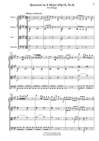 String Quartet in A Major (Op.13, Nr.4)