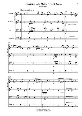 String Quartet in G Major (Op.13, Nr.6)