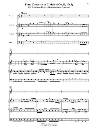 Flute Concerto in C Major, Op.19, Nr.3