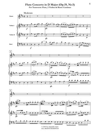 Flute Concerto in D Major, Op.19, Nr.5