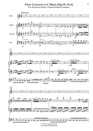 Flute Concerto in C Major, Op.19, Nr.6
