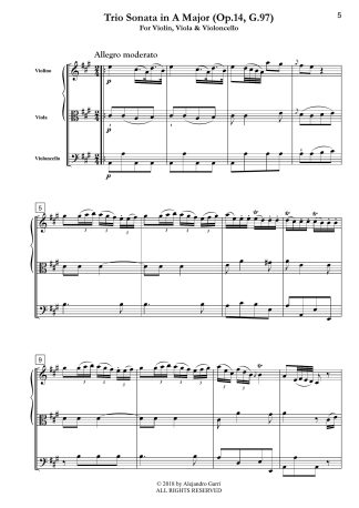 Trio Sonata in A Major (Op.14, G.97)