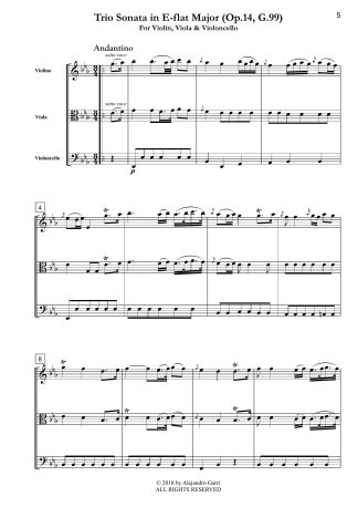Trio Sonata in E-flat Major (Op.14, G.99)
