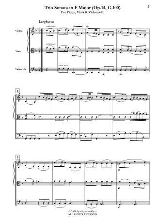 Trio Sonata in F Major (Op.14, G.100)