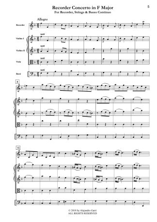 Recorder Concerto in F Major