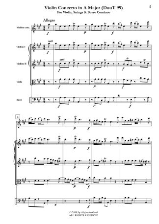Violin Concerto in A Major (DouT 99)