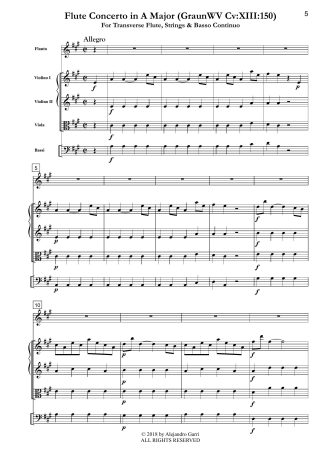 Flute Concerto in A Major (GraunWV Cv:XIII:150)