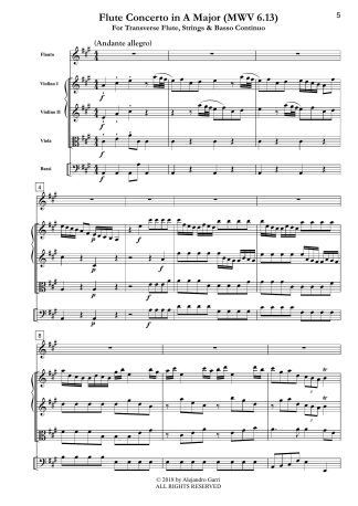 Flute Concerto in A Major (MWV 6.13)