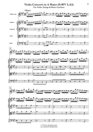 Violin Concerto in A Major (FaWV L:A3)