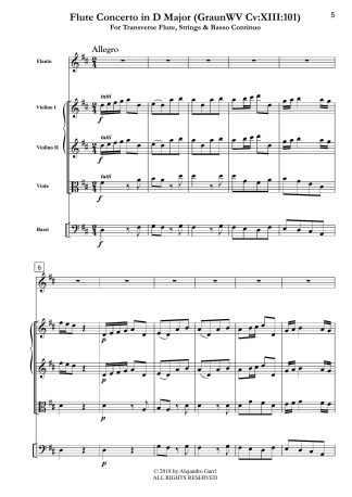 Flute Concerto in D Major (GraunWV Cv:XIII:101)