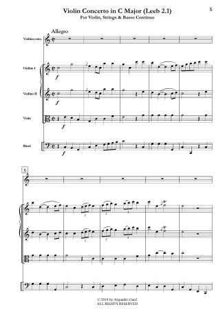 Violin Concerto in C Major (LeeB 2.1)