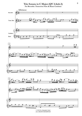 Trio Sonata in C Major (QV 2:Anh.3)