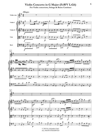Violin Concerto in G Major (FaWV L:G6)